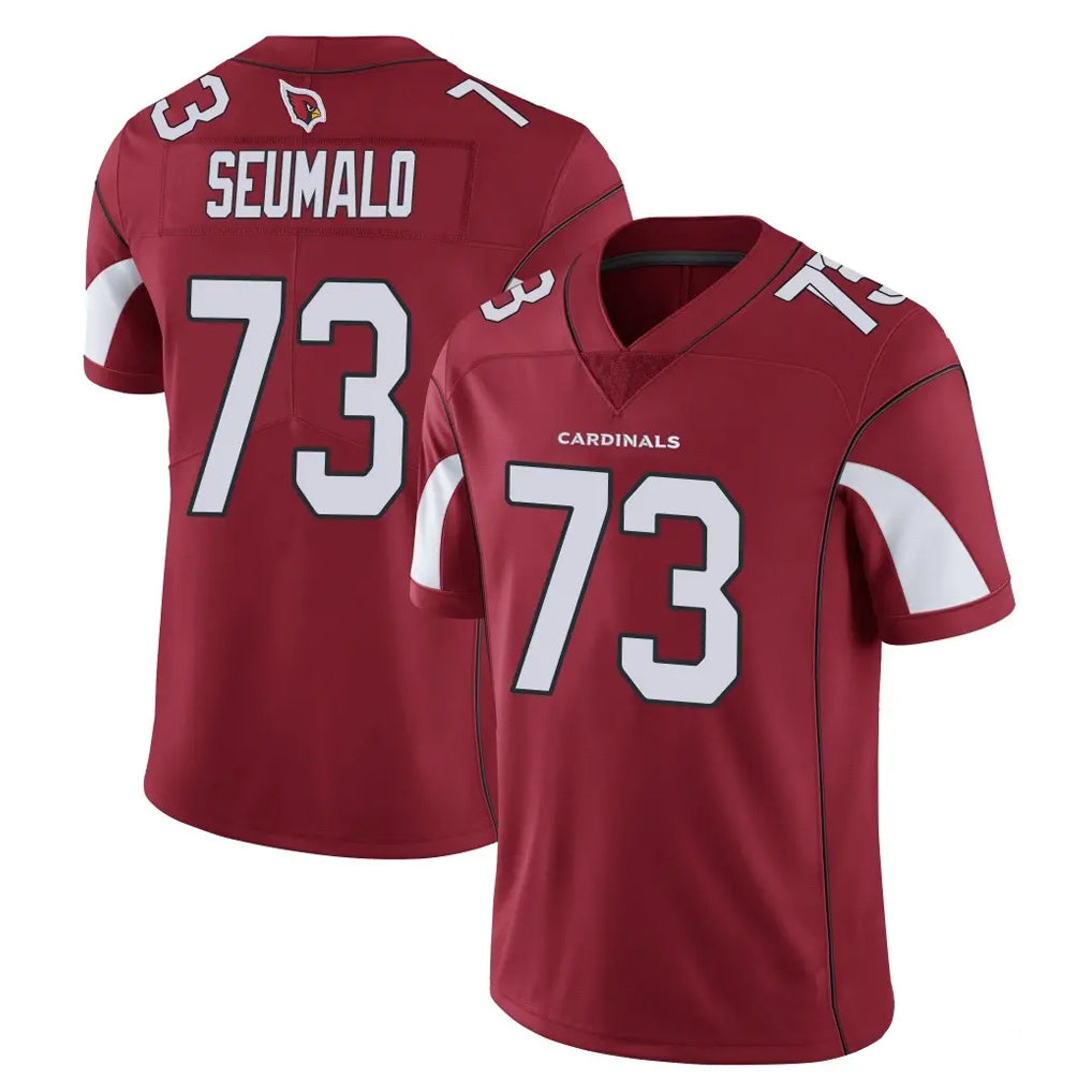 Ncoe A.Cardinals #73 Isaac Seumalo Player Cardinal Vapor Limited Home Game  Stitched Jerseys