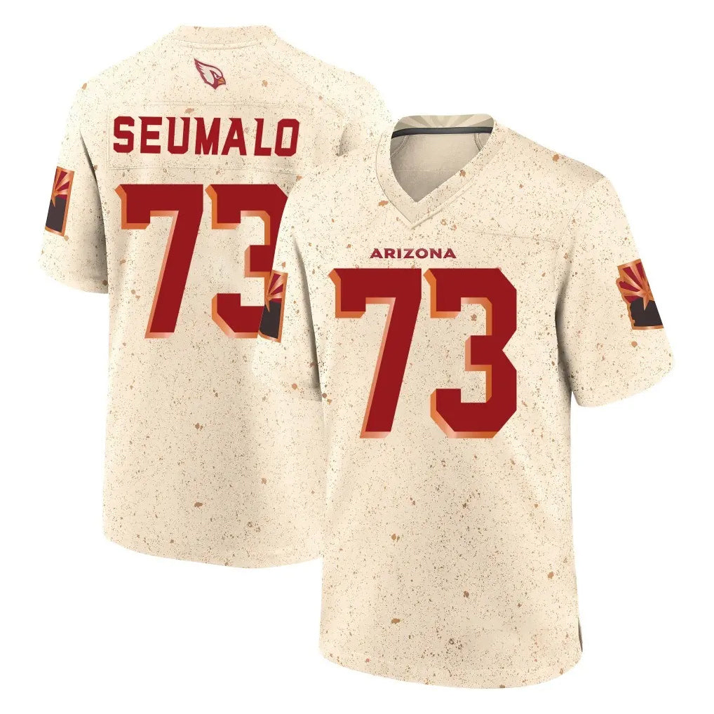 Ncoe A.Cardinals #73 Isaac Seumalo Player Cream Rivalries Collection Game Stitched Jerseys