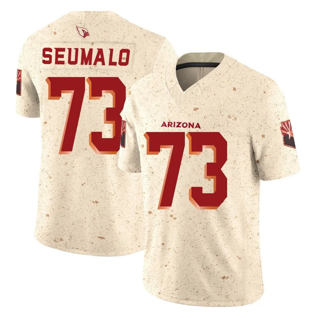 Ncoe A.Cardinals #73 Isaac Seumalo Player Cream Rivalries Collection Vapor Limited Home Game Stitched Jerseys