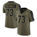 Ncoe A.Cardinals #73 Isaac Seumalo Player Olive Salute To Service Limited Game Stitched Jerseys