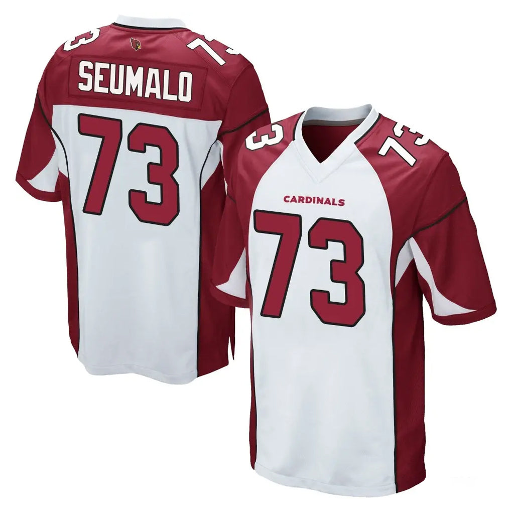 Ncoe A.Cardinals #73 Isaac Seumalo Player White Cardinal Home Game Stitched Jerseys