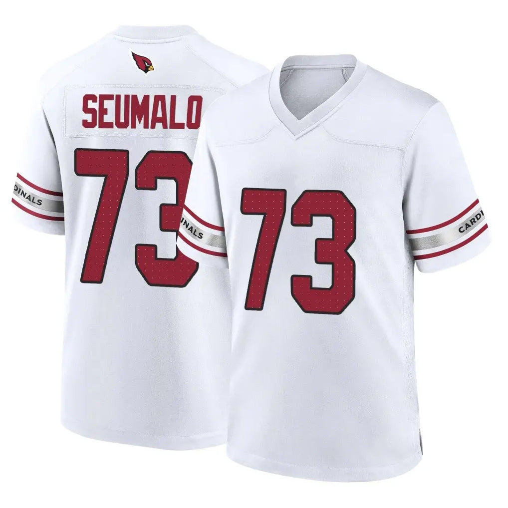 Ncoe A.Cardinals #73 Isaac Seumalo Player White Home Game Stitched Jerseys