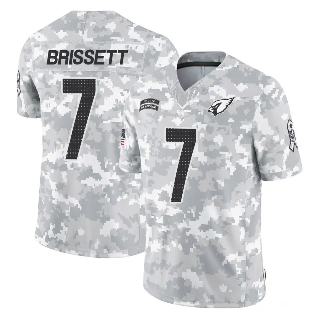 Ncoe A.Cardinals #7 Jacoby Brissett Player Arctic Camo Limited Salute To Service Home Game Stitched Jerseys