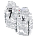 Ncoe A.Cardinals #7 Jacoby Brissett Player Arctic Camo Limited Salute to Service Pullover Hoodies Game Stitched Jerseys