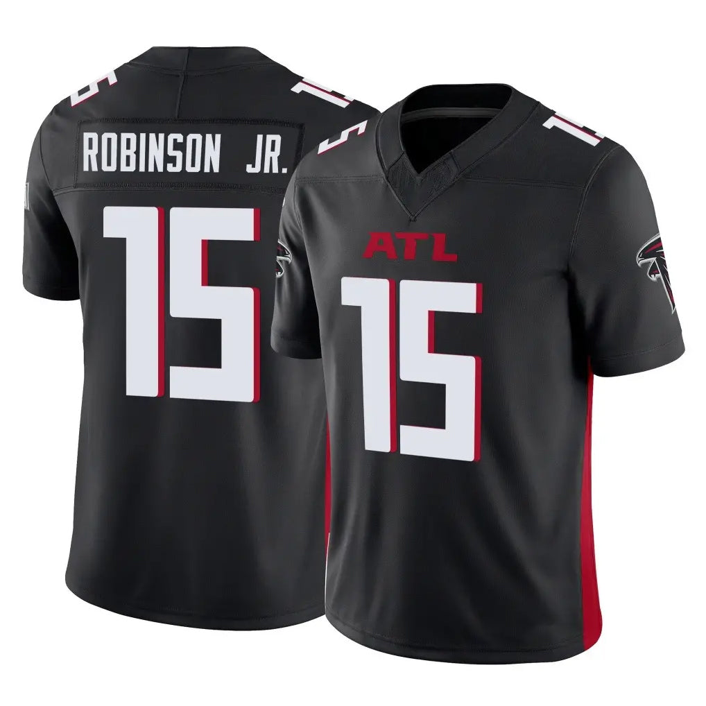 Ncoe A.Falcons #15 Brian Robinson Player Black Vapor F.U.S.E. Limited Home Game Stitched Jerseys