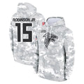 Ncoe A.Falcons #15 Brian Robinson Player Camo Arctic Salute to Service Hoodies Limited Stitched Jerseys