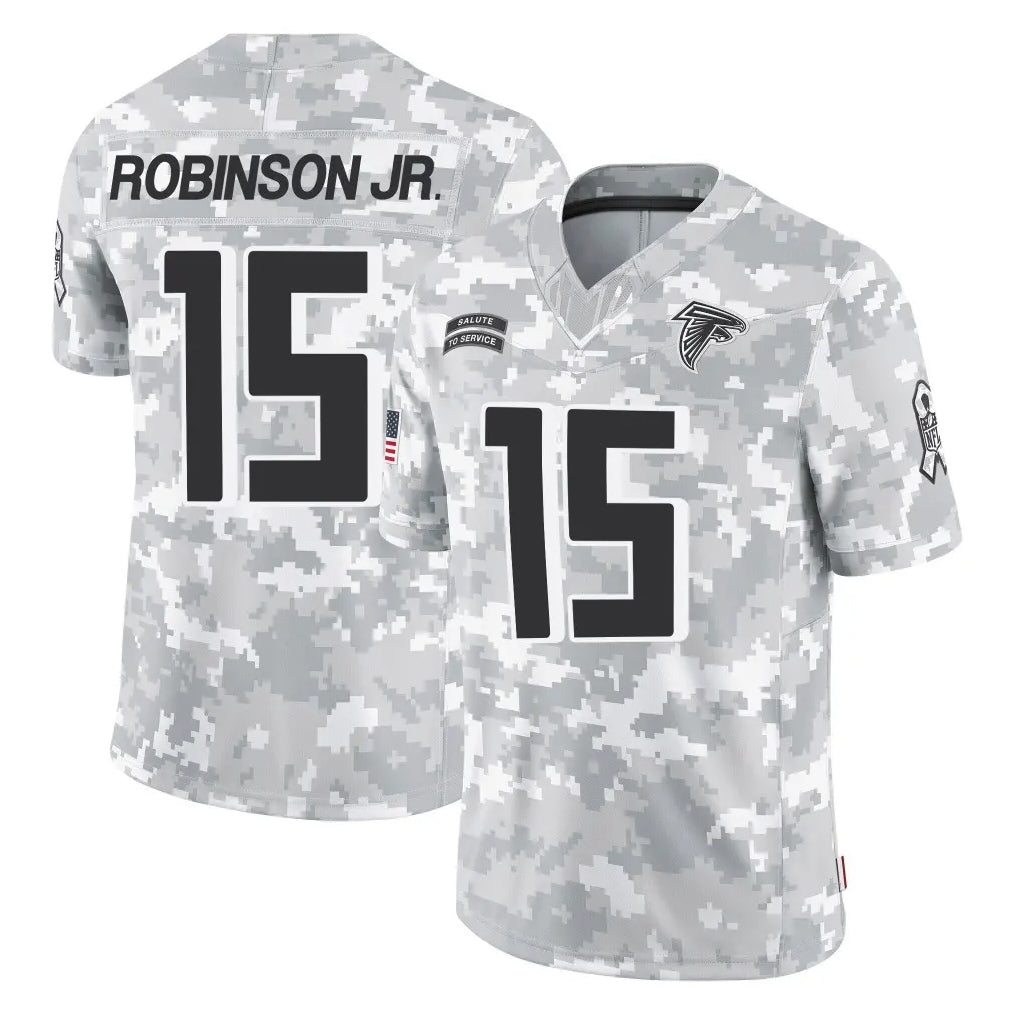 Ncoe A.Falcons #15 Brian Robinson Player Camo Salute to Service Limited Stitched Jerseys