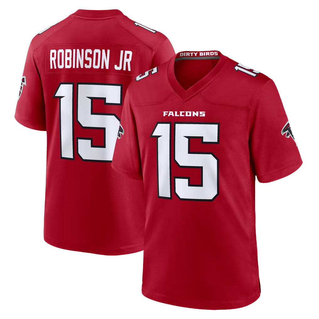 Ncoe A.Falcons #15 Brian Robinson Player Red Team Color Home Game Stitched Jerseys