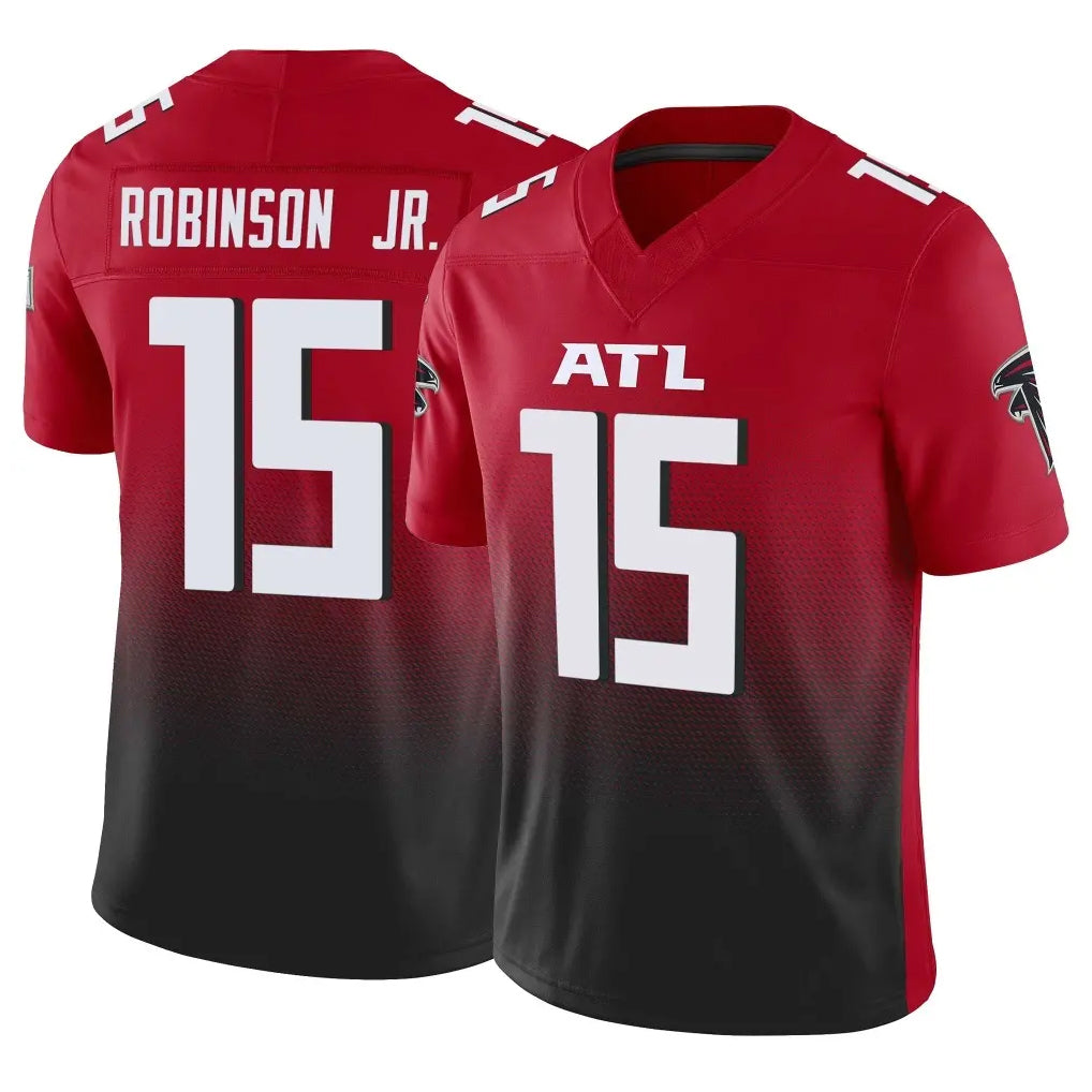 Ncoe A.Falcons #15 Brian Robinson Player Red Vapor F.U.S.E. Limited Home Game Stitched Jerseys