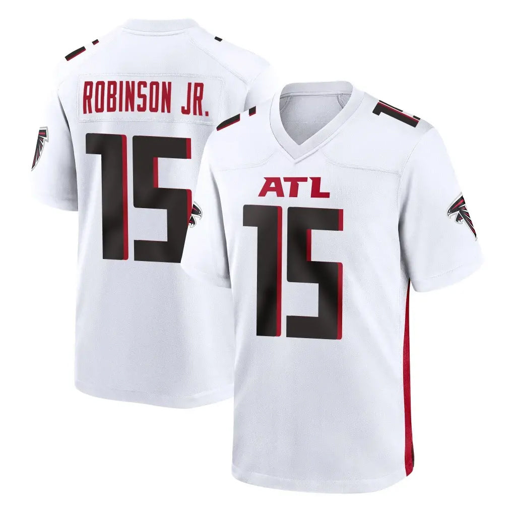 Ncoe A.Falcons #15 Brian Robinson Player White Home Game Stitched Jerseys