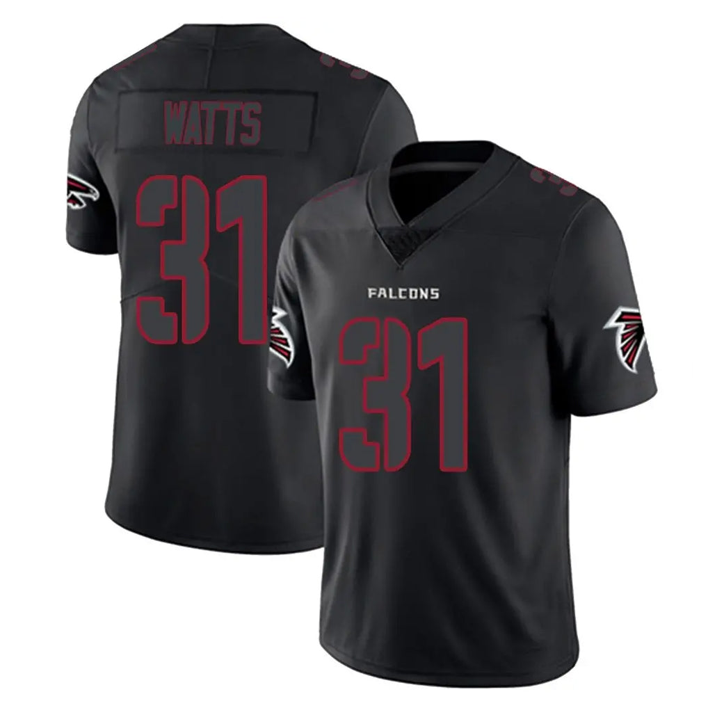 Ncoe A.Falcons #31 Xavier Watts Player Black Impact Limited Game Stitched Jerseys