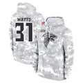 Ncoe A.Falcons #31 Xavier Watts Player Camo Arctic Salute to Service Hoodies Limited Stitched Jerseys