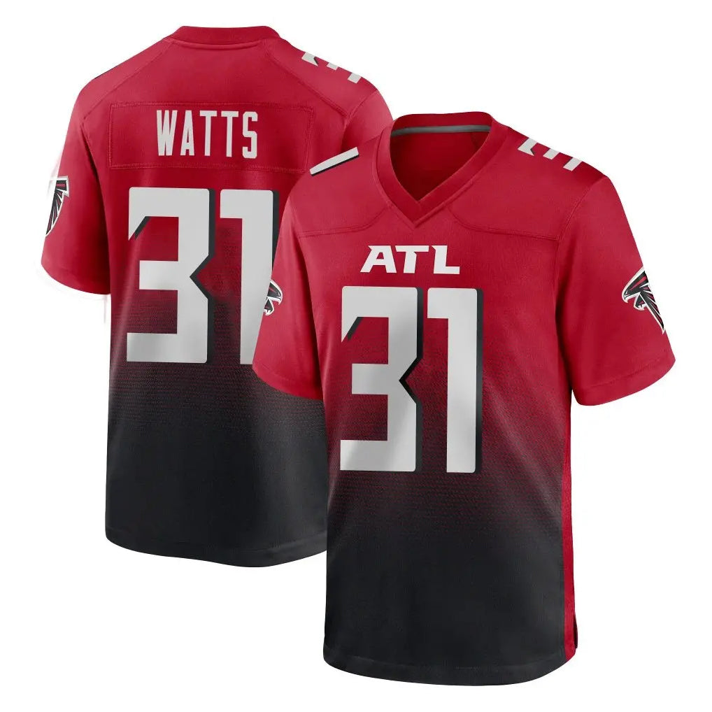 Ncoe A.Falcons #31 Xavier Watts Player Red Home Game Stitched Jerseys