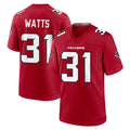Ncoe A.Falcons #31 Xavier Watts Player Red Team Color Home Game Stitched Jerseys