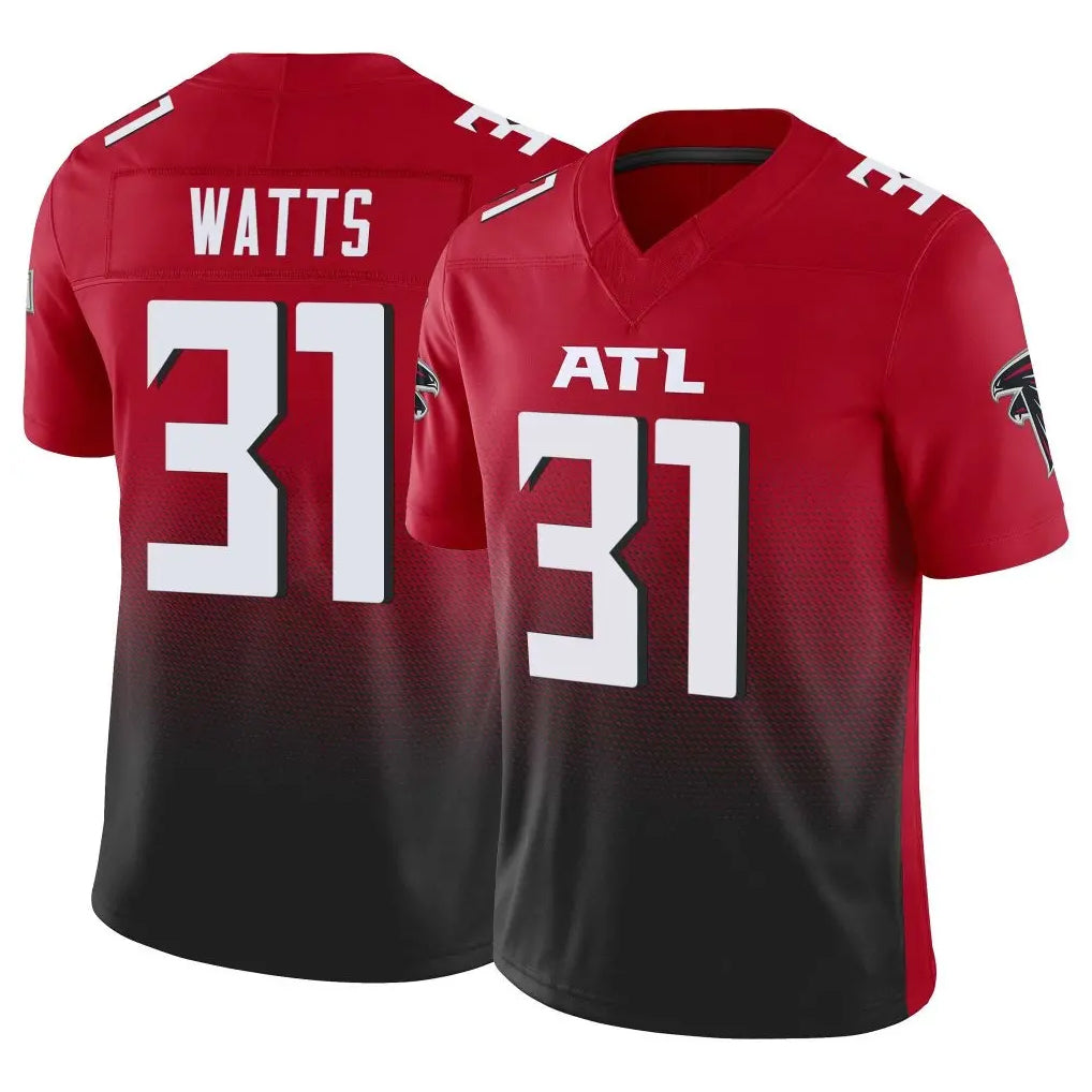 Ncoe A.Falcons #31 Xavier Watts Player Red Vapor F.U.S.E. Limited Home Game Stitched Jerseys