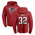 Ncoe A.Falcons #32 Cash Jones Player Red Pullover Hoodies Home Game Stitched Jerseys
