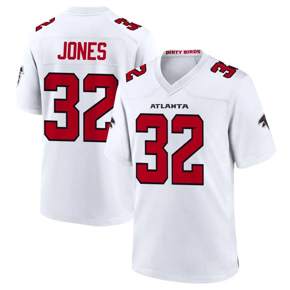 Ncoe A.Falcons #32 Cash Jones Player White Team Color Home Game Stitched Jerseys
