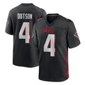 Ncoe A.Falcons #4 Jahan Dotson Player Black Home Game Stitched Jerseys