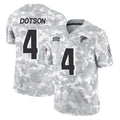 Ncoe A.Falcons #4 Jahan Dotson Player Camo Salute to Service Limited Stitched Jerseys