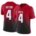 Ncoe A.Falcons #4 Jahan Dotson Player Red Vapor F.U.S.E. Limited Home Game Stitched Jerseys