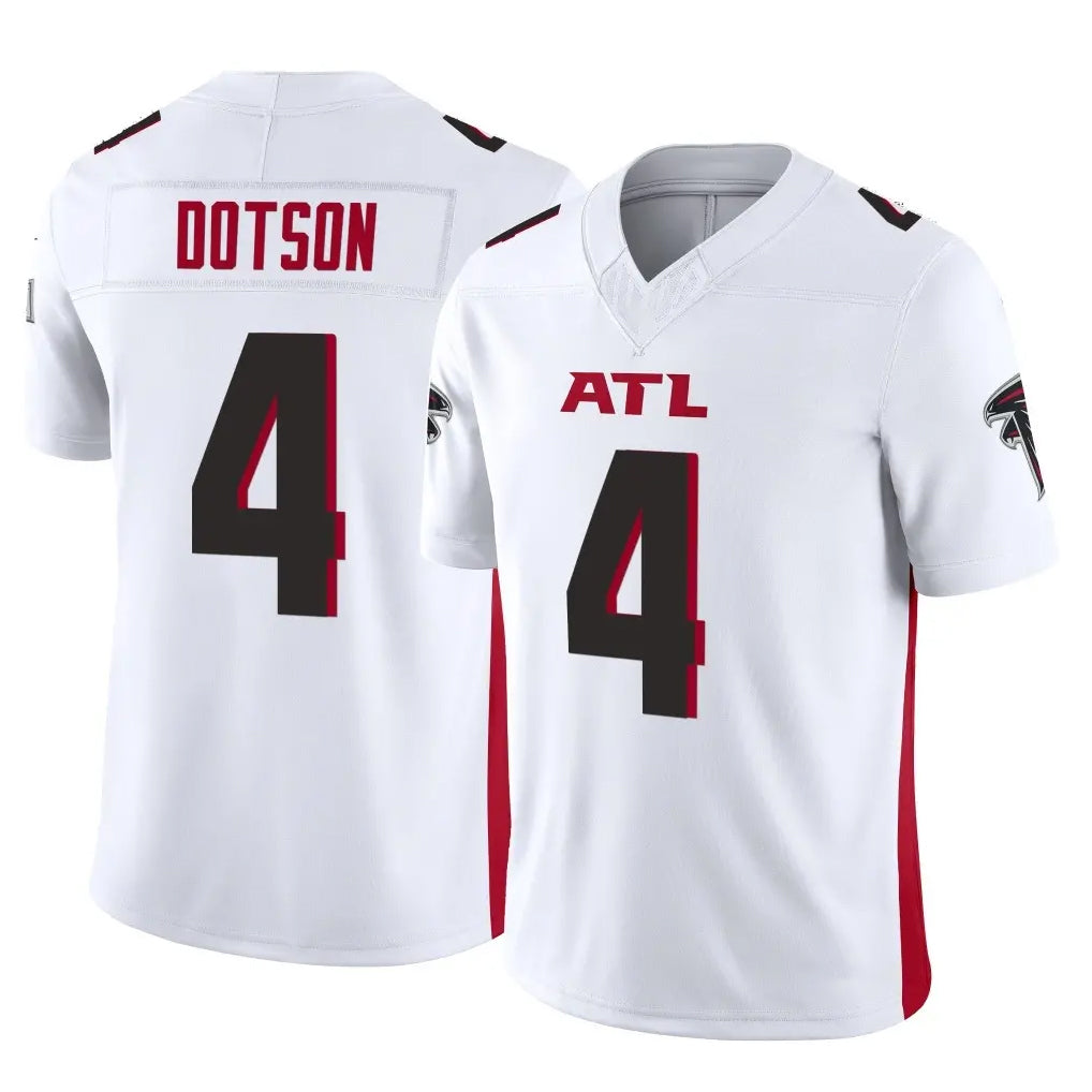 Ncoe A.Falcons #4 Jahan Dotson Player White Vapor F.U.S.E. Limited Stitched Jerseys