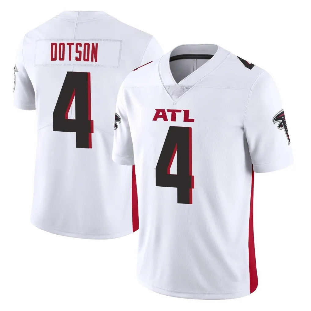 Ncoe A.Falcons #4 Jahan Dotson Player White Vapor Untouchable Limited Home Game Stitched Jerseys