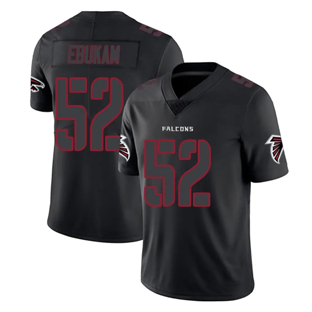 Ncoe A.Falcons #52 Samson Ebukam Player Black Impact Limited Game Stitched Jerseys
