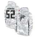 Ncoe A.Falcons #52 Samson Ebukam Player Camo Arctic Salute to Service Hoodies Limited Stitched Jerseys