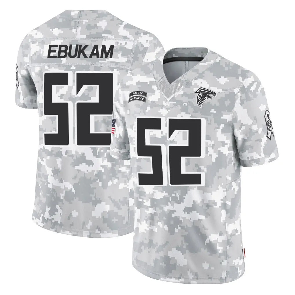 Ncoe A.Falcons #52 Samson Ebukam Player Camo Salute to Service Limited Stitched Jerseys
