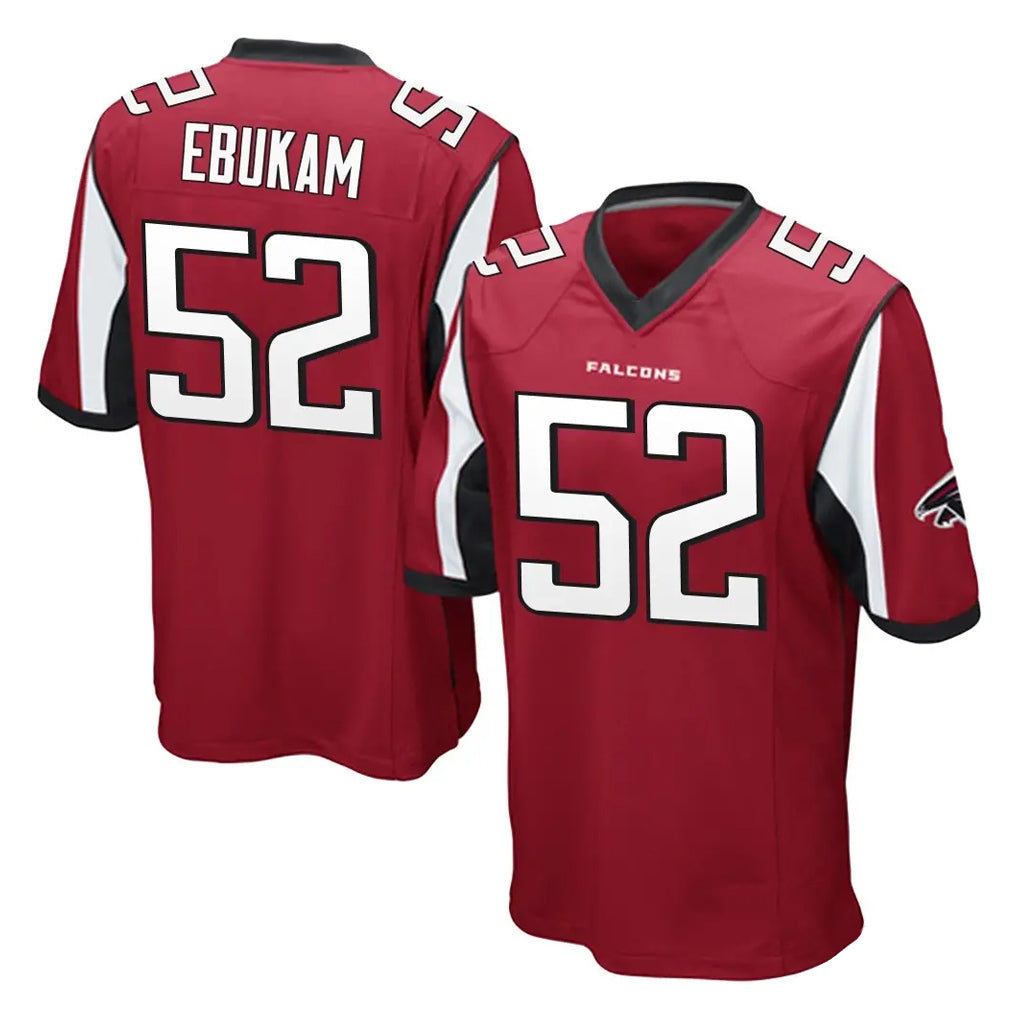 Ncoe A.Falcons #52 Samson Ebukam Player Red Color Vapor Home Game Stitched Jerseys