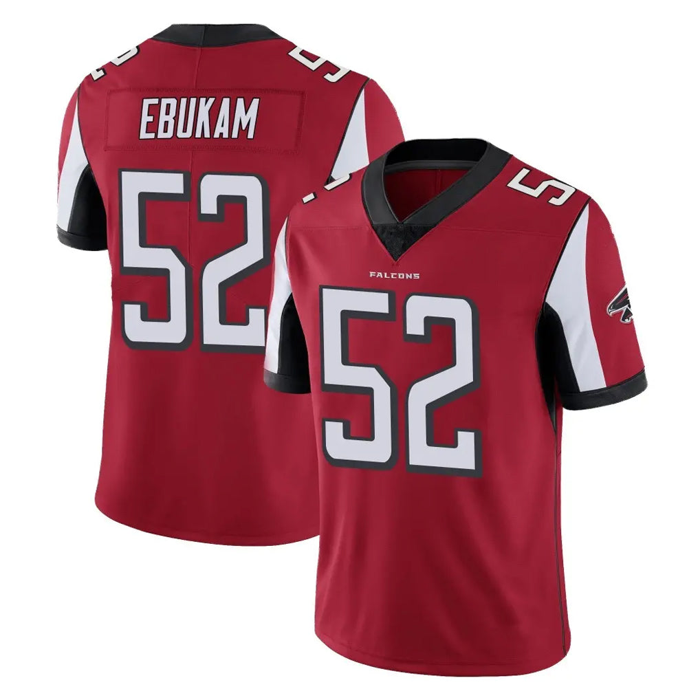 Ncoe A.Falcons #52 Samson Ebukam Player Red Color Vapor Untouchable Limited Home Game Stitched Jerseys
