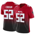 Ncoe A.Falcons #52 Samson Ebukam Player Red Vapor F.U.S.E. Limited Home Game Stitched Jerseys