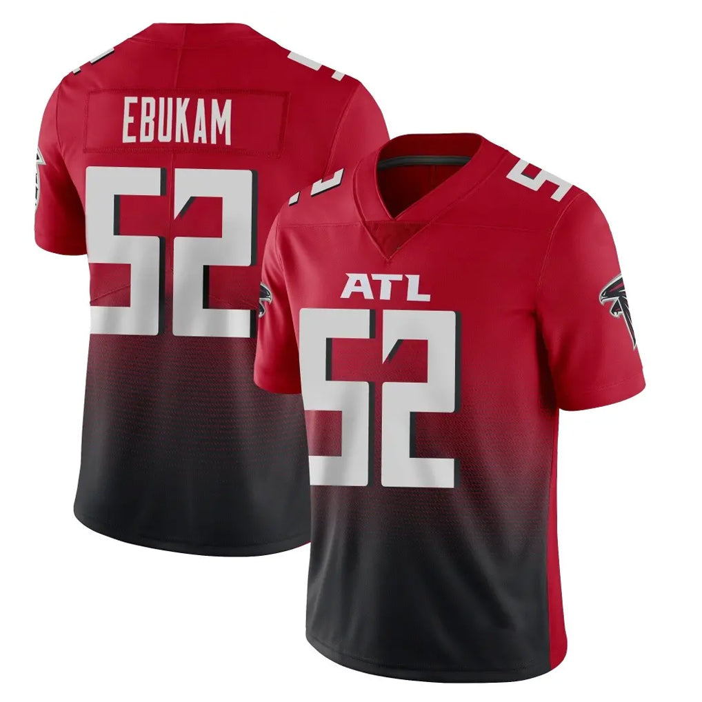 Ncoe A.Falcons #52 Samson Ebukam Player Red Vapor Untouchable Limited Home Game Stitched Jerseys