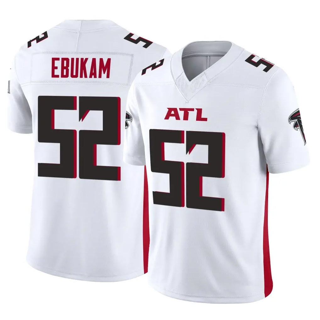 Ncoe A.Falcons #52 Samson Ebukam Player White Vapor F.U.S.E. Limited Stitched Jerseys