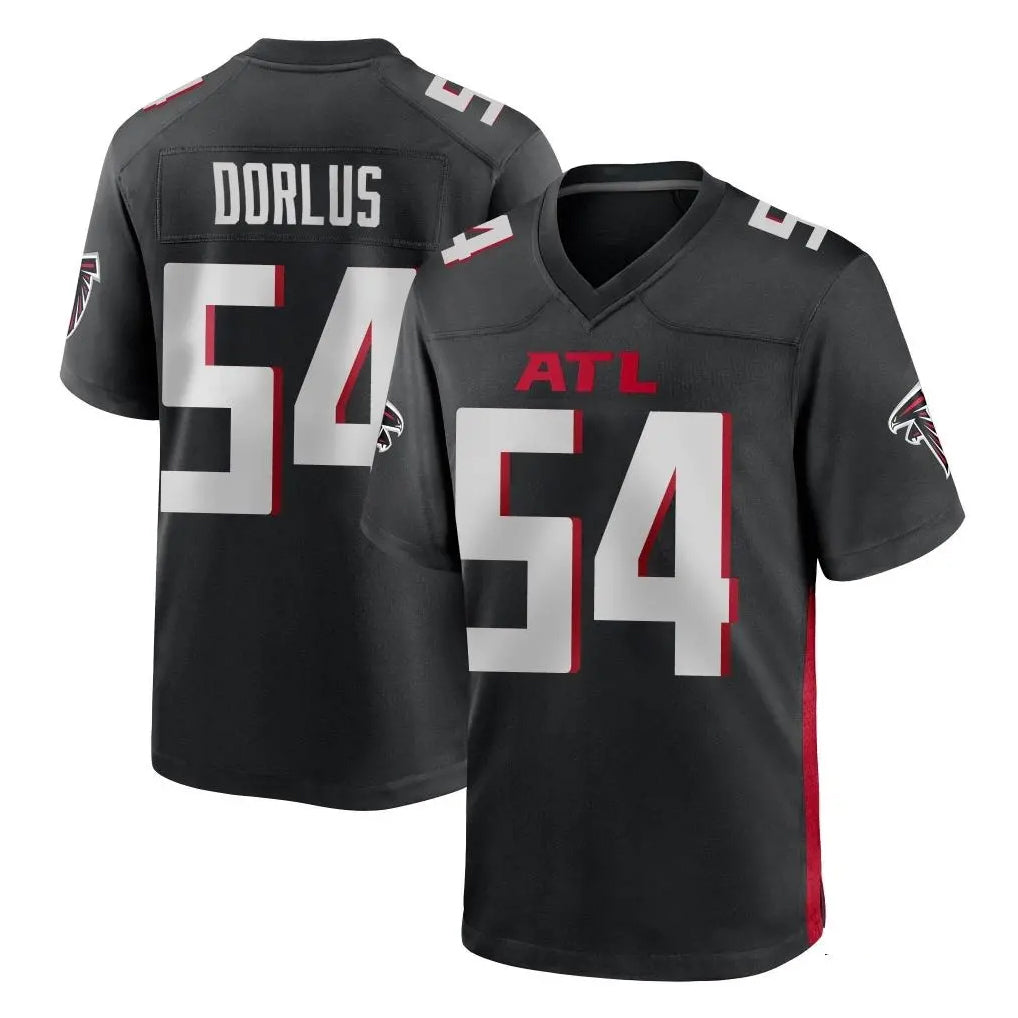 Ncoe A.Falcons #54 Brandon Dorlus Player Black Home Game Stitched Jerseys