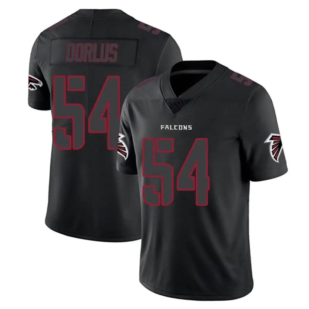 Ncoe A.Falcons #54 Brandon Dorlus Player Black Impact Limited Game Stitched Jerseys