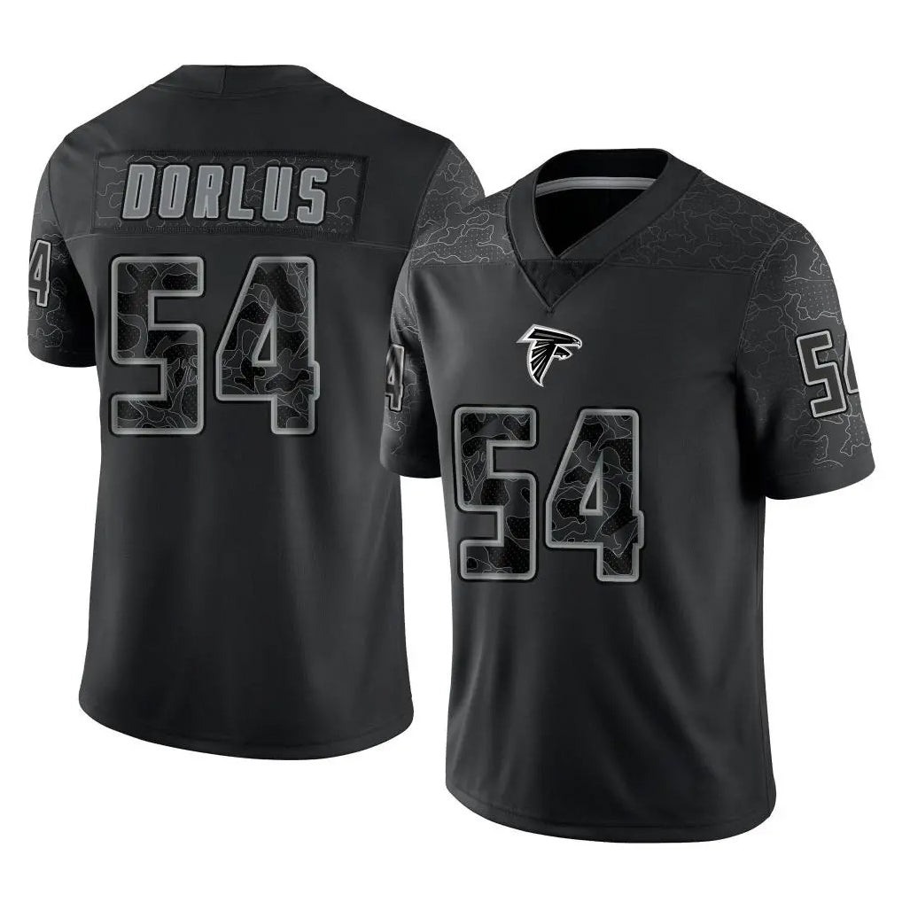 Ncoe A.Falcons #54 Brandon Dorlus Player Black RFLCTV Limited Game Stitched Jerseys