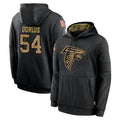 Ncoe A.Falcons #54 Brandon Dorlus Player Black Salute to Service Hoodies Game Stitched Jerseys