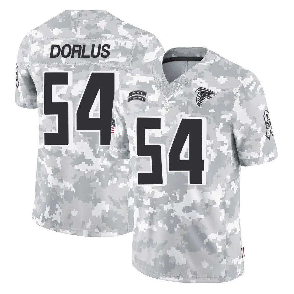 Ncoe A.Falcons #54 Brandon Dorlus Player Camo Salute to Service Limited Stitched Jerseys