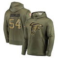 Ncoe A.Falcons #54 Brandon Dorlus Player Olive Salute to Service Hoodies Stitched Jerseys