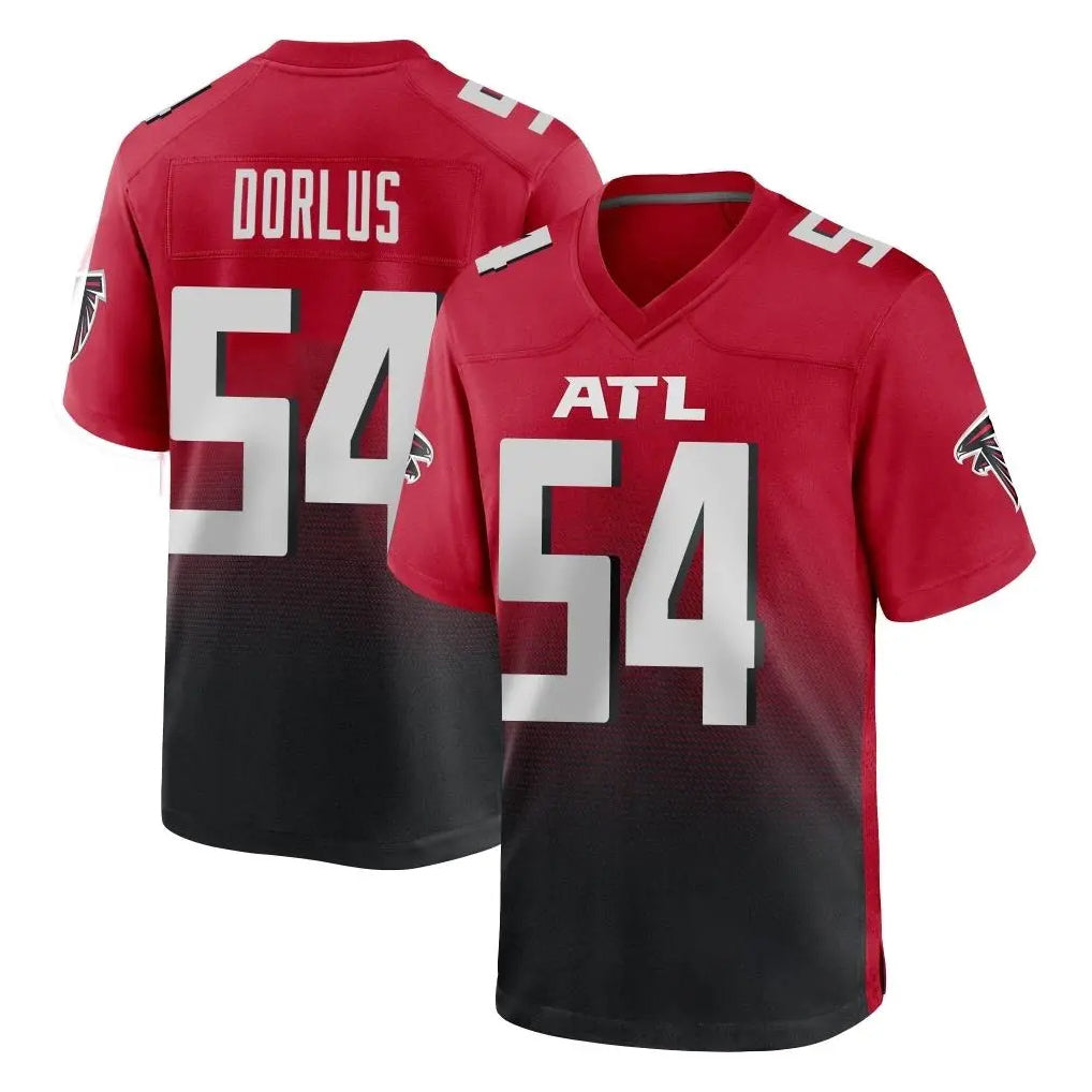Ncoe A.Falcons #54 Brandon Dorlus Player Red Home Game Stitched Jerseys