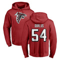 Ncoe A.Falcons #54 Brandon Dorlus Player Red Pullover Hoodies Home Game Stitched Jerseys