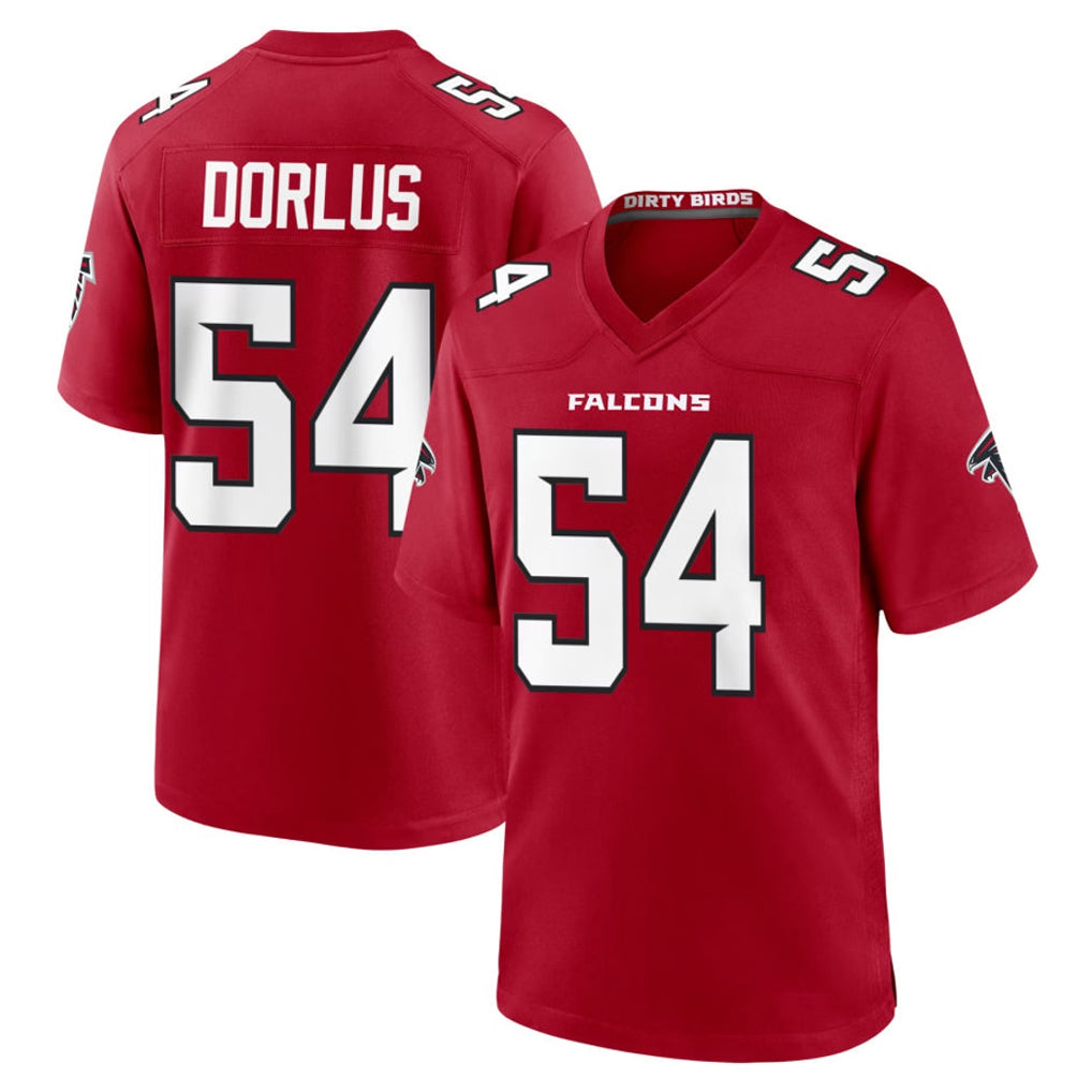 Ncoe A.Falcons #54 Brandon Dorlus Player Red Team Color Home Game Stitched Jerseys
