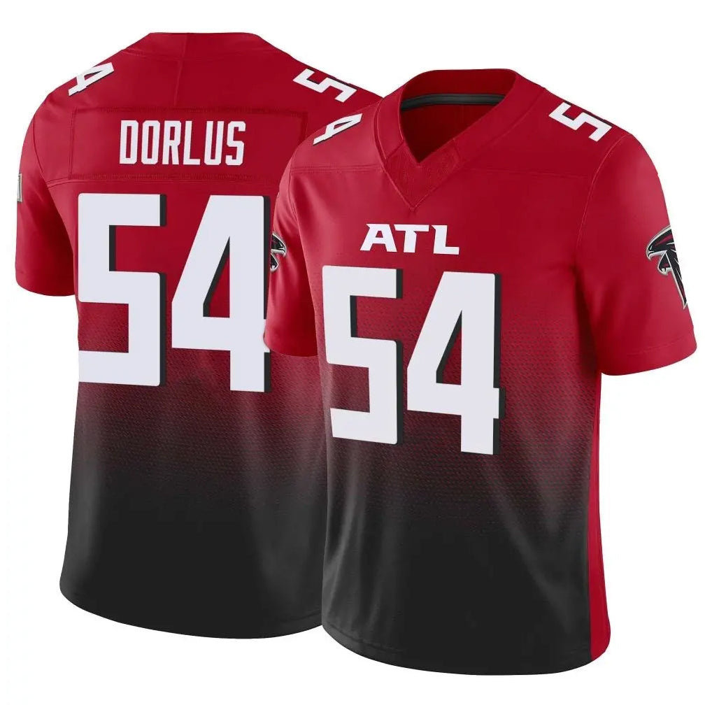 Ncoe A.Falcons #54 Brandon Dorlus Player Red Vapor F.U.S.E. Limited Home Game Stitched Jerseys
