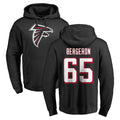 Ncoe A.Falcons #65 Matthew Bergeron Player Black LOGO Pullover Hoodies Home Game Stitched Jerseys
