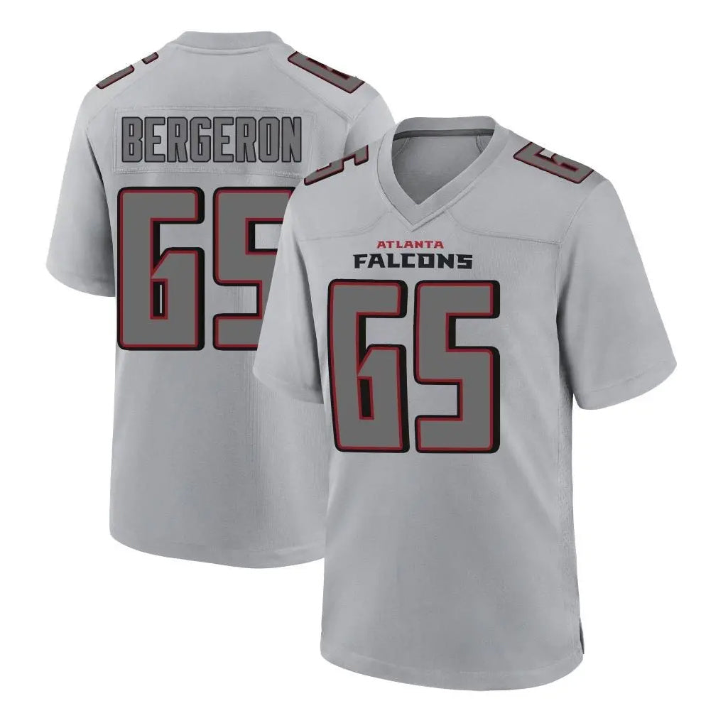 Ncoe A.Falcons #65 Matthew Bergeron Player Gray Fashion Home Game Stitched Jerseys