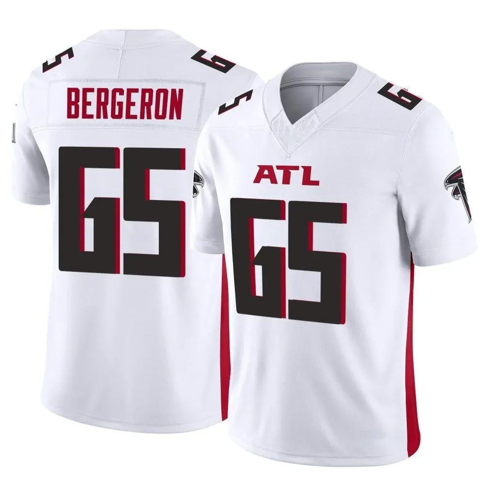 Ncoe A.Falcons #65 Matthew Bergeron Player White Vapor F.U.S.E. Limited Stitched Jerseys
