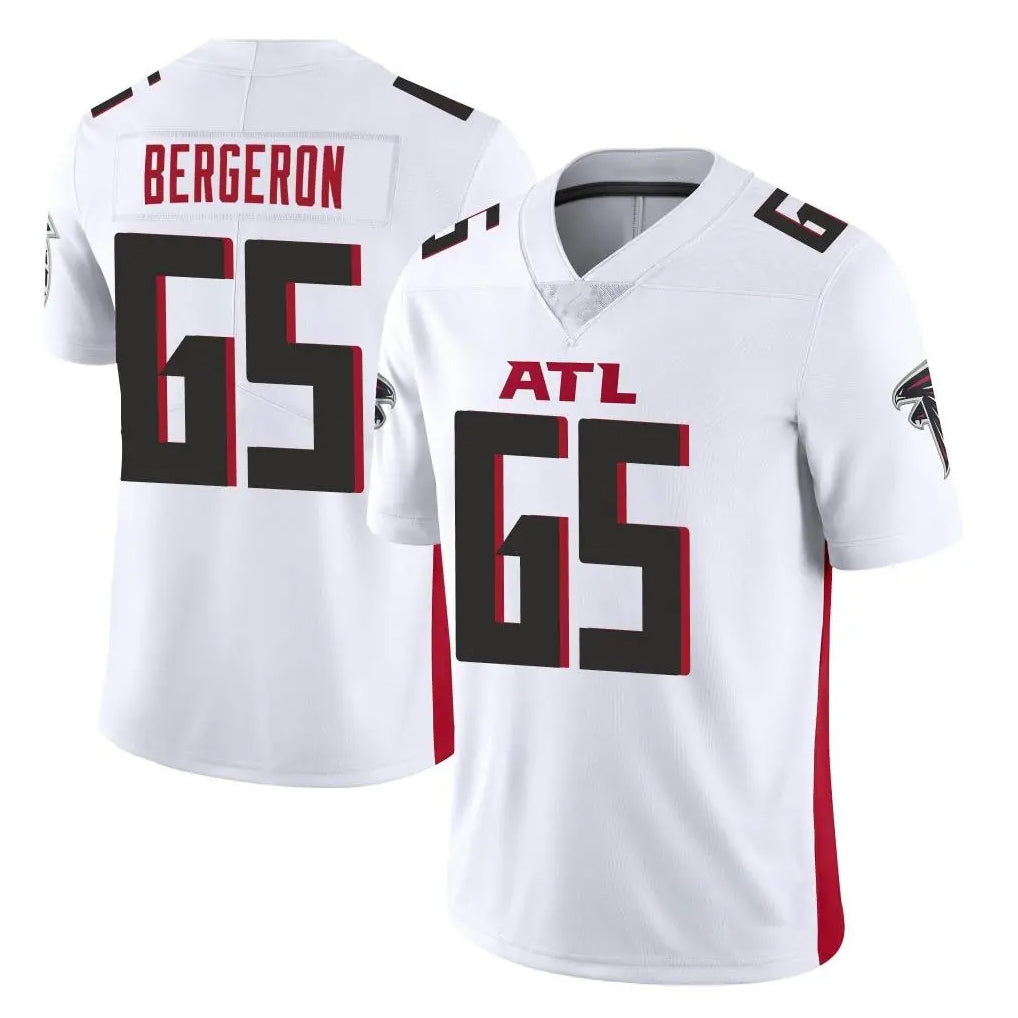 Ncoe A.Falcons #65 Matthew Bergeron Player White Vapor Untouchable Limited Home Game Stitched Jerseys