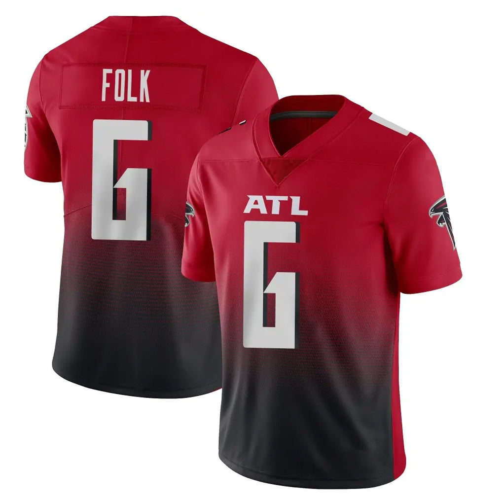Ncoe A.Falcons #6 Nick Folk Player Red Vapor Untouchable Limited Home Game Stitched Jerseys