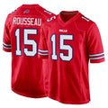 Ncoe B.Bills #15 Greg Rousseau Player Red Home Game Stitched Jerseys